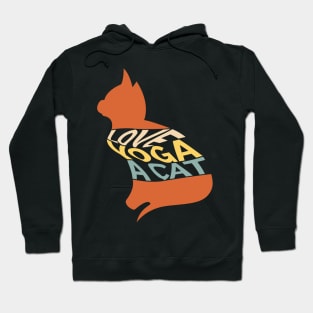 All I Need is Love, Yoga, and a Cat Vintage Hoodie